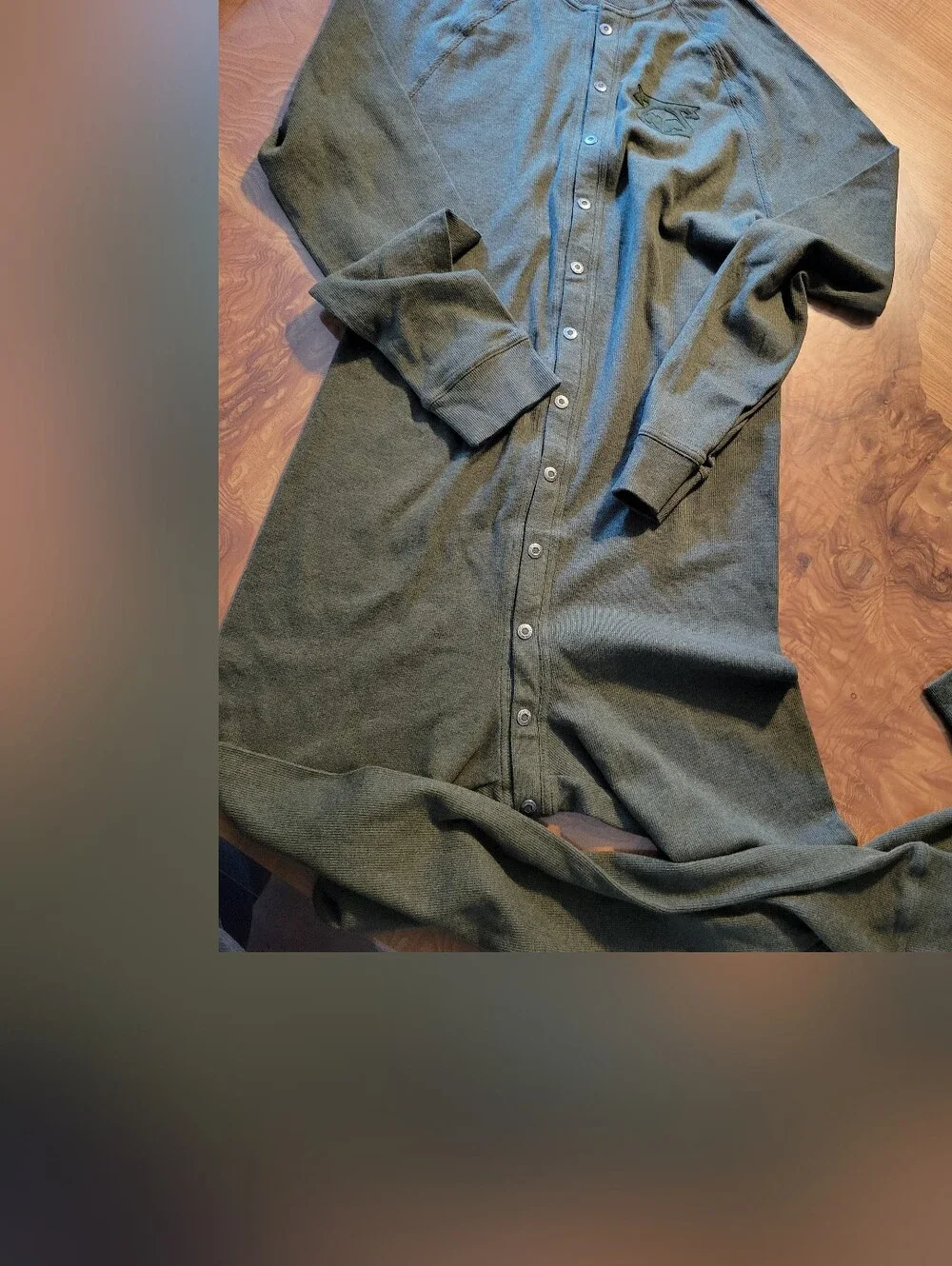 Nasty Pig Black Snap-Front Thermal Union Suit In Army Green Size M. **NWT